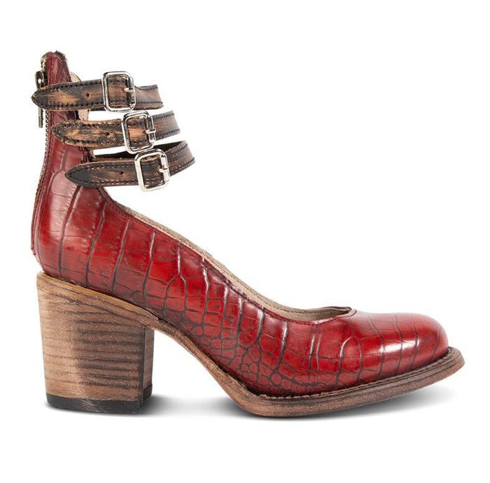 Comfortable & stylish women's leather shoes with non-slip sole – Amalia-Brown-2.5-Nora Luxe