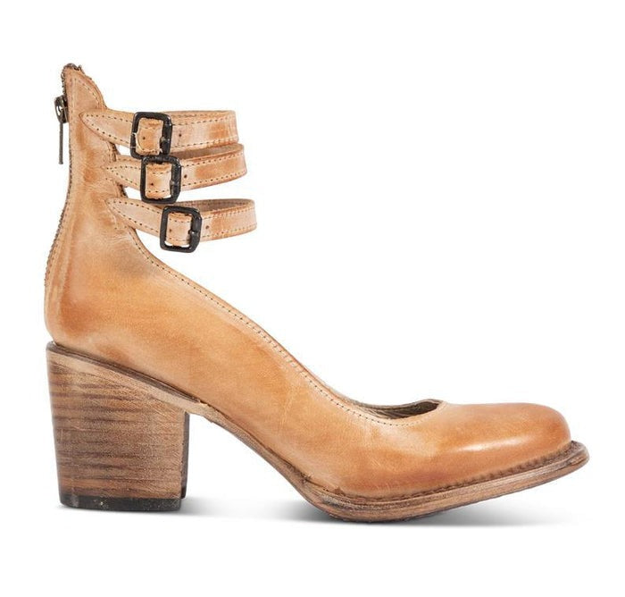 Comfortable & stylish women's leather shoes with non-slip sole – Amalia-Brown-2.5-Nora Luxe
