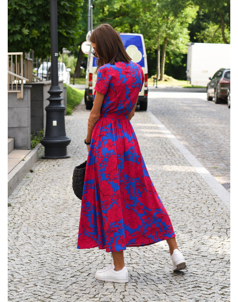 Comfortable Summer Dress - Lina-Pink-S-Nora Luxe