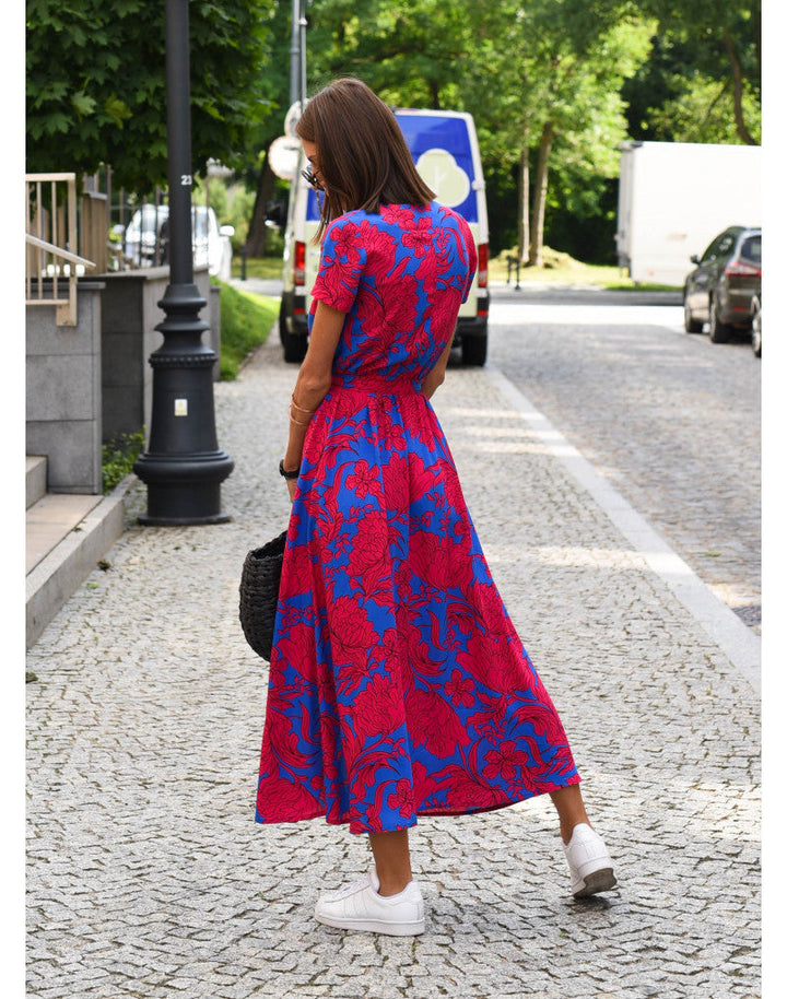 Comfortable Summer Dress - Lina-Pink-S-Nora Luxe