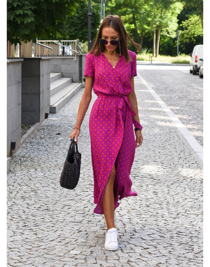 Comfortable Summer Dress - Lina-Pink-S-Nora Luxe