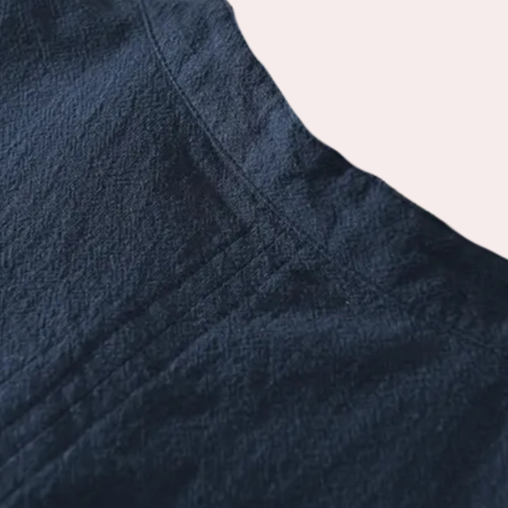 Comfortable Summer Shirt for Men - Milo-Blue-S-Nora Luxe