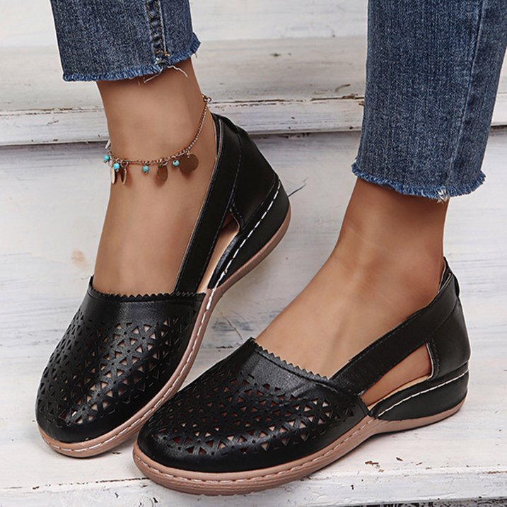 Comfortable Summer Shoes for Women - Melina-Black-2.5-Nora Luxe