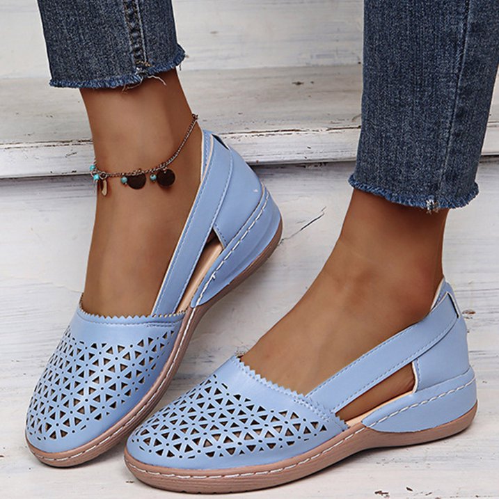 Comfortable Summer Shoes for Women - Melina-Blue-2.5-Nora Luxe