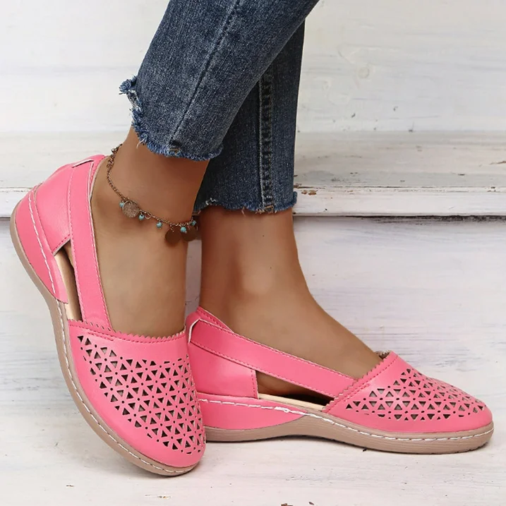Comfortable Summer Shoes for Women - Melina-Dark pink-2.5-Nora Luxe