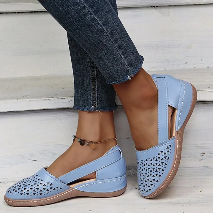 Comfortable Summer Shoes for Women - Melina-White-2.5-Nora Luxe
