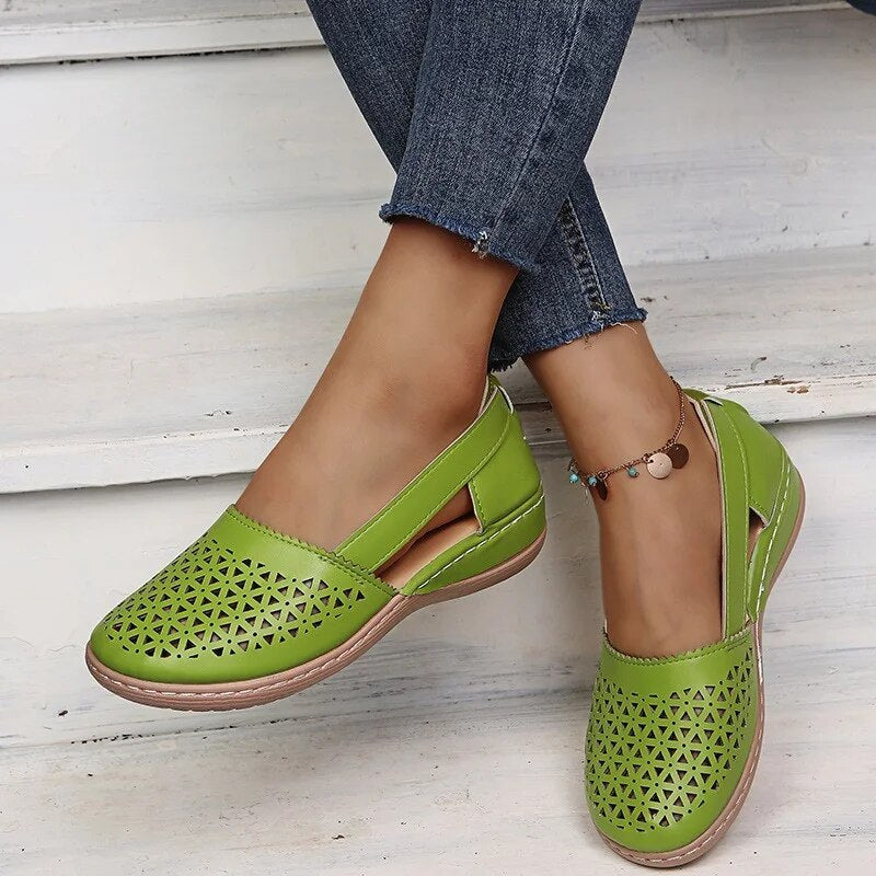Comfortable Summer Shoes for Women - Melina-White-2.5-Nora Luxe