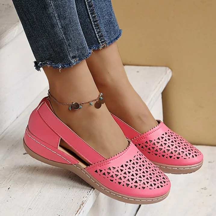 Comfortable Summer Shoes for Women - Melina-White-2.5-Nora Luxe