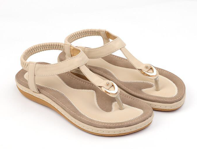 Comfortable summer shoes with a heel for ladies – Marisa (Now 1+1 Free!)-Beige-5.5-Nora Luxe