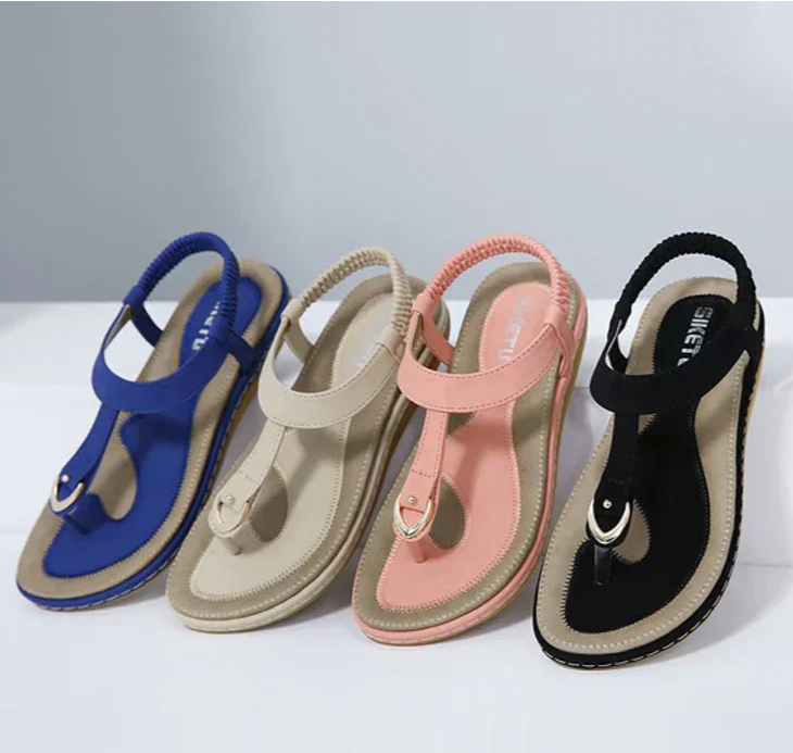 Comfortable summer shoes with a heel for ladies – Marisa (Now 1+1 Free!)-Beige-5.5-Nora Luxe