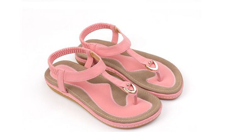 Comfortable summer shoes with a heel for ladies – Marisa (Now 1+1 Free!)-Pink-5.5-Nora Luxe