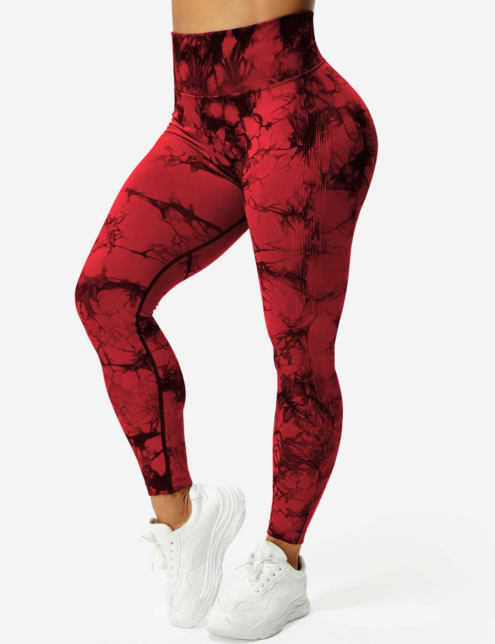 Comfortable Tie Dye Leggings - Ivy-Black Blue-S-Nora Luxe