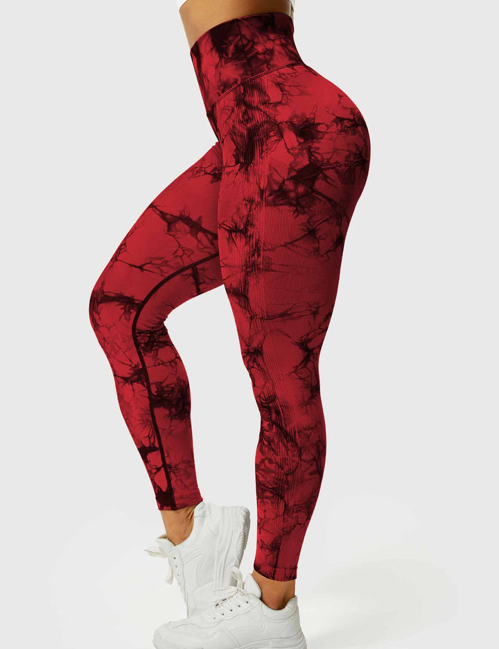 Comfortable Tie Dye Leggings - Ivy-Black Blue-S-Nora Luxe
