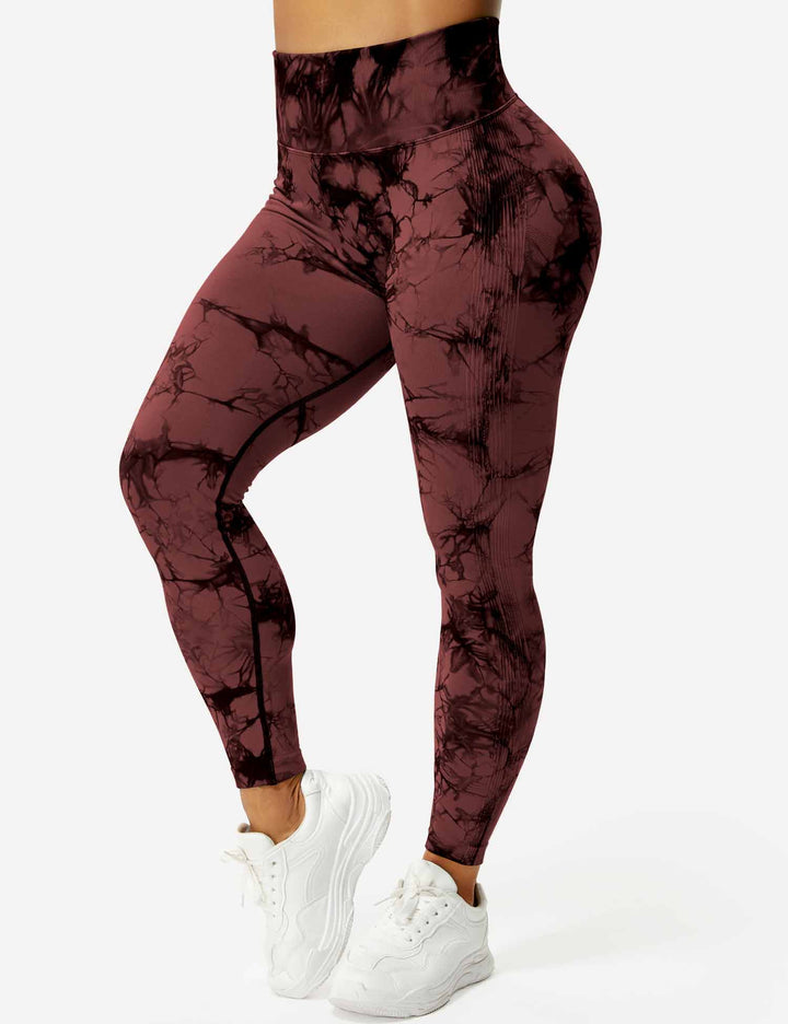 Comfortable Tie Dye Leggings - Ivy-Black Blue-S-Nora Luxe