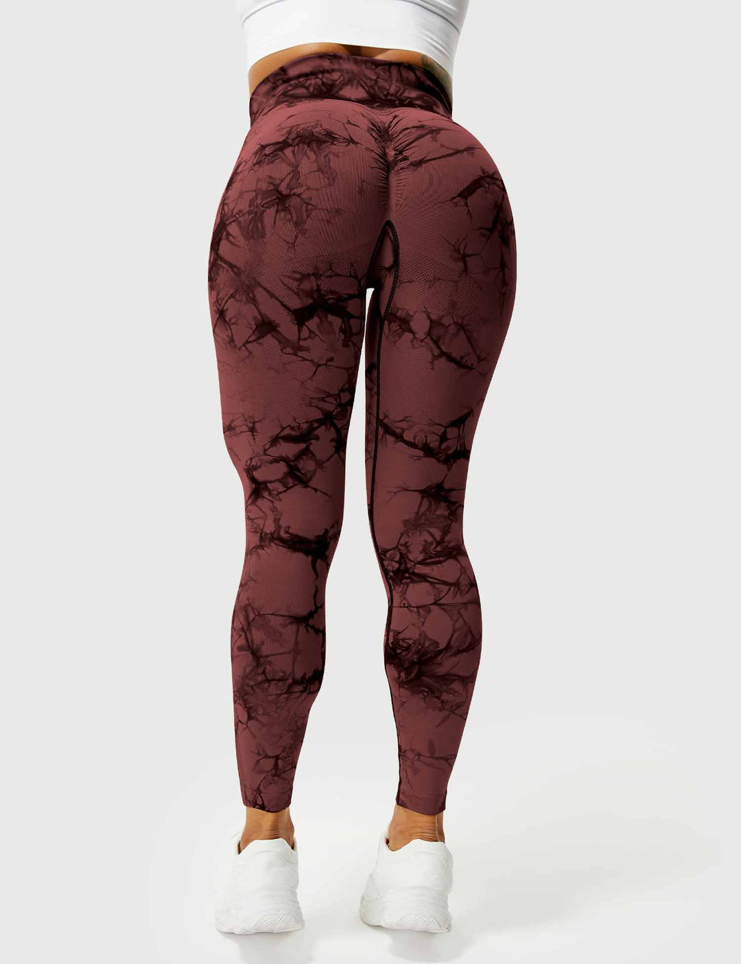 Comfortable Tie Dye Leggings - Ivy-Black Blue-S-Nora Luxe