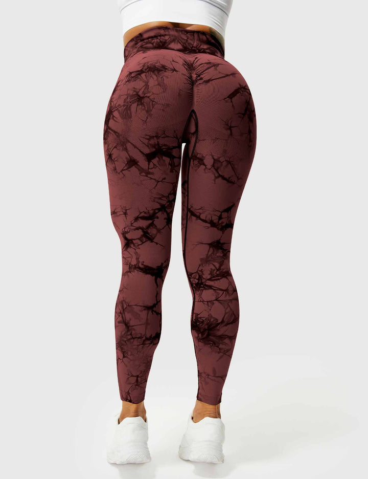 Comfortable Tie Dye Leggings - Ivy-Black Blue-S-Nora Luxe