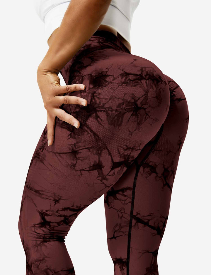 Comfortable Tie Dye Leggings - Ivy-Black Blue-S-Nora Luxe