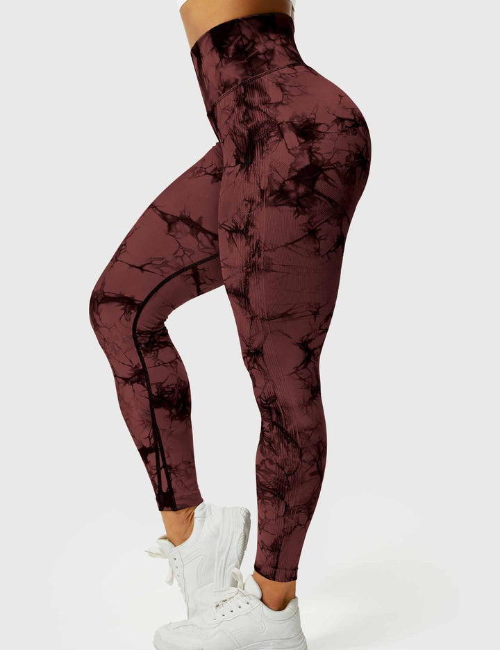 Comfortable Tie Dye Leggings - Ivy-Black Blue-S-Nora Luxe