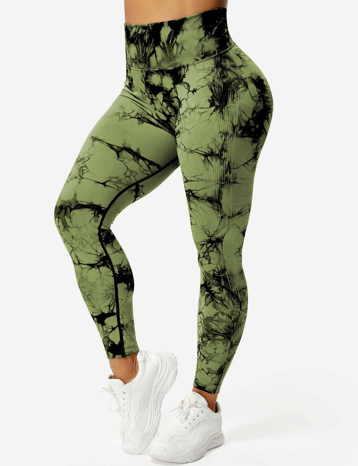 Comfortable Tie Dye Leggings - Ivy-Black Blue-S-Nora Luxe