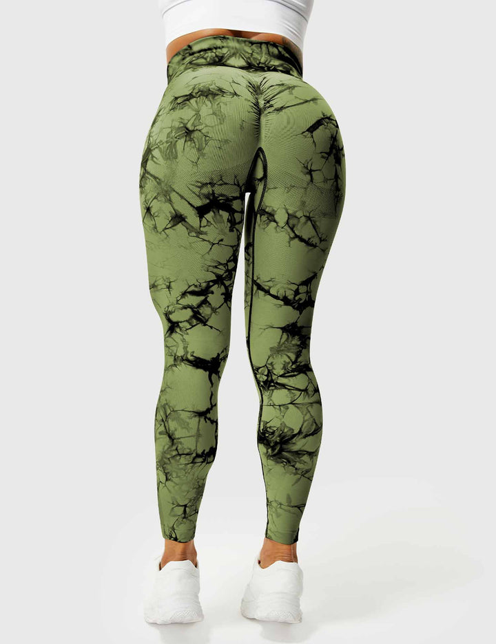 Comfortable Tie Dye Leggings - Ivy-Black Blue-S-Nora Luxe