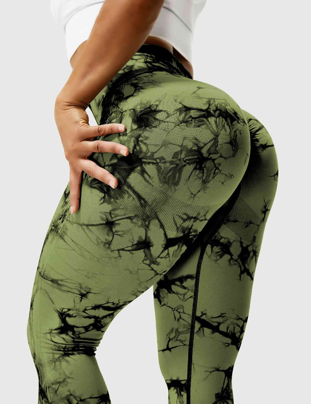 Comfortable Tie Dye Leggings - Ivy-Black Blue-S-Nora Luxe