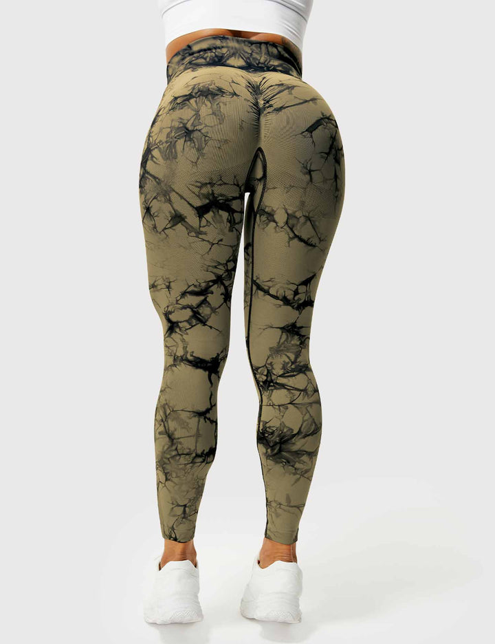 Comfortable Tie Dye Leggings - Ivy-Black Blue-S-Nora Luxe