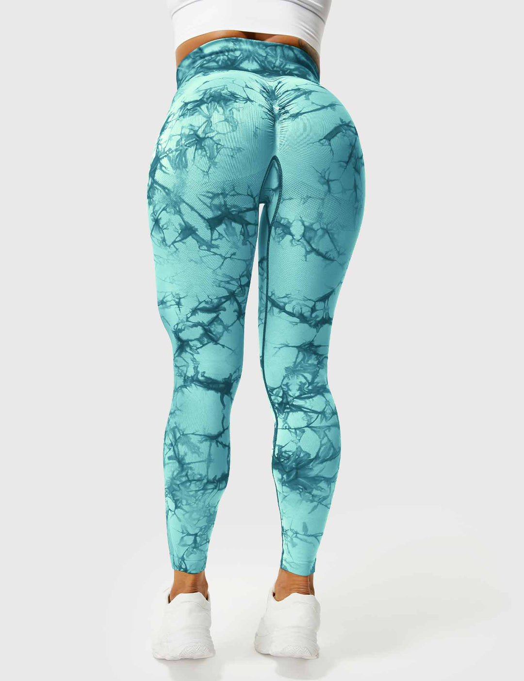 Comfortable Tie Dye Leggings - Ivy-Black Blue-S-Nora Luxe