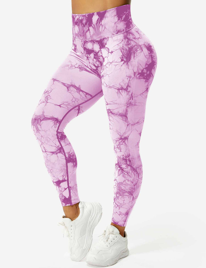 Comfortable Tie Dye Leggings - Ivy-Black Blue-S-Nora Luxe