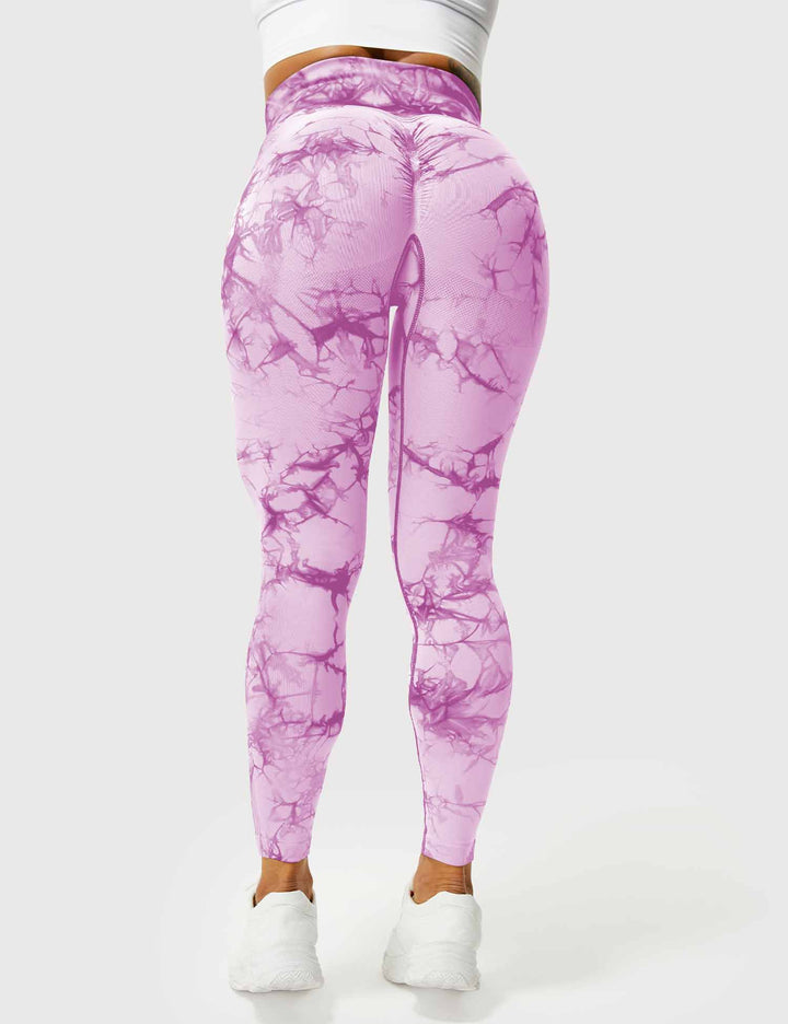 Comfortable Tie Dye Leggings - Ivy-Black Blue-S-Nora Luxe