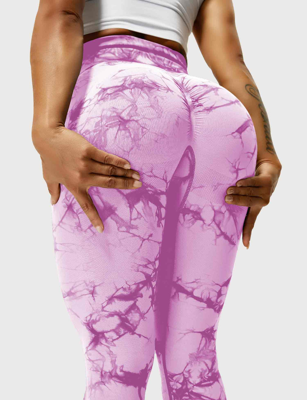 Comfortable Tie Dye Leggings - Ivy-Black Blue-S-Nora Luxe