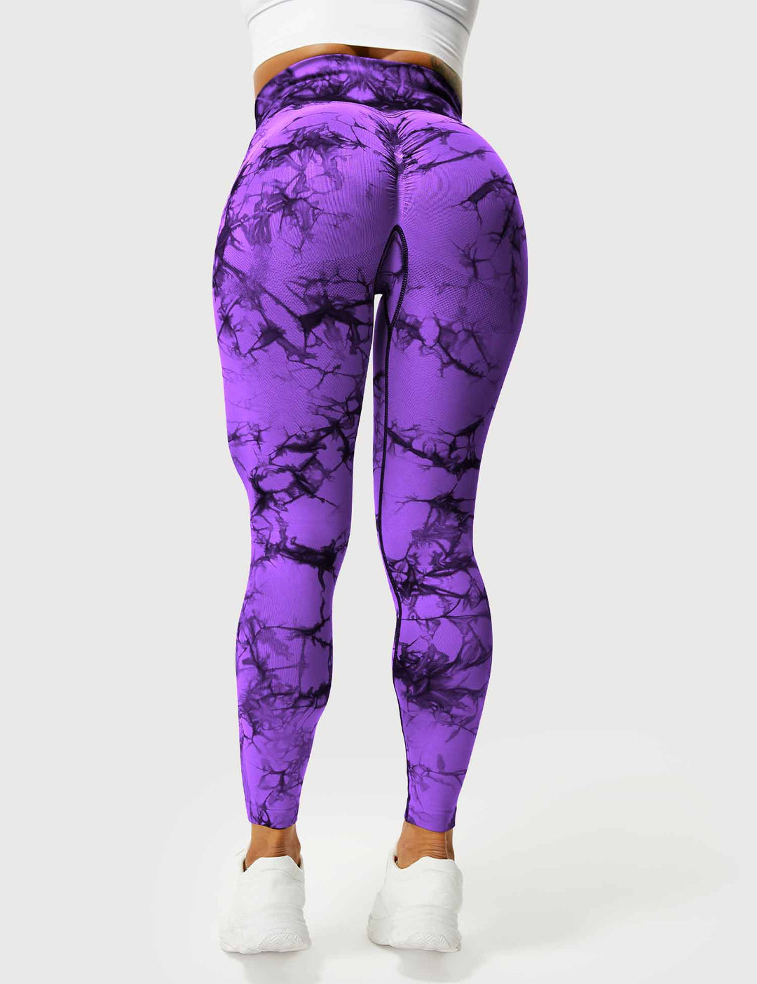 Comfortable Tie Dye Leggings - Ivy-Black Blue-S-Nora Luxe