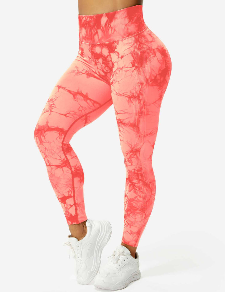 Comfortable Tie Dye Leggings - Ivy-Black Blue-S-Nora Luxe
