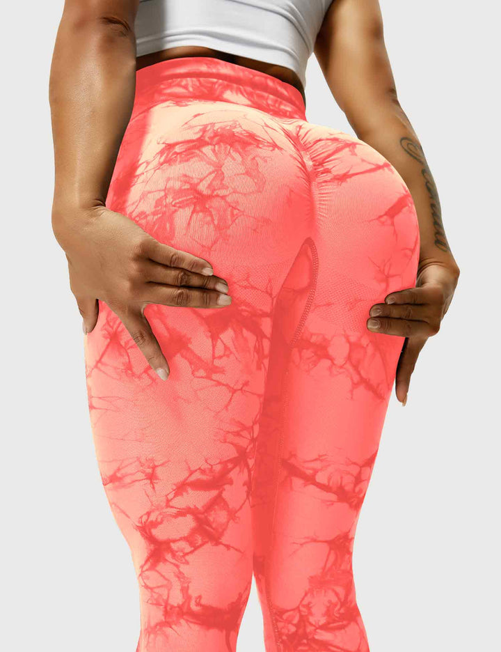 Comfortable Tie Dye Leggings - Ivy-Black Blue-S-Nora Luxe