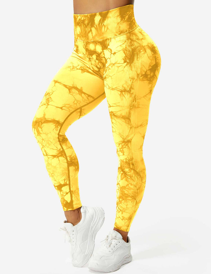 Comfortable Tie Dye Leggings - Ivy-Black Blue-S-Nora Luxe