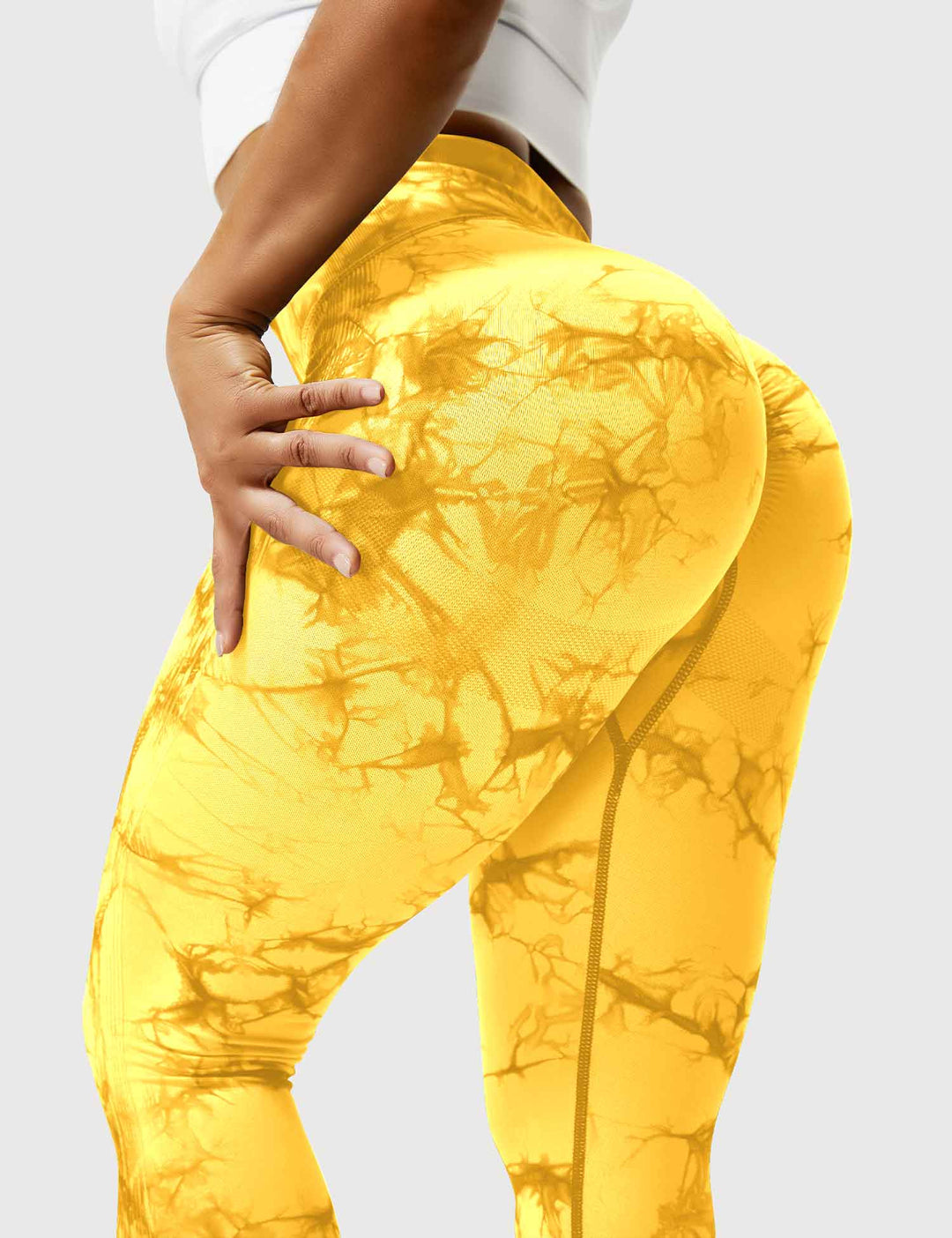 Comfortable Tie Dye Leggings - Ivy-Black Blue-S-Nora Luxe