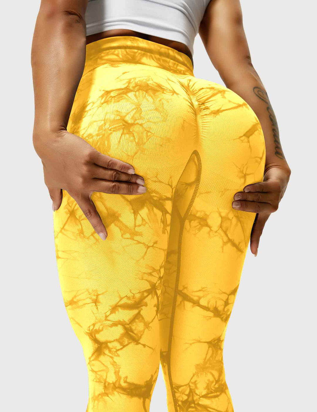 Comfortable Tie Dye Leggings - Ivy-Black Blue-S-Nora Luxe