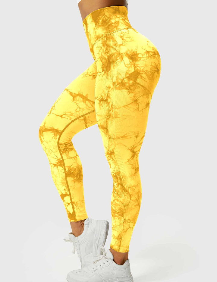 Comfortable Tie Dye Leggings - Ivy-Black Blue-S-Nora Luxe