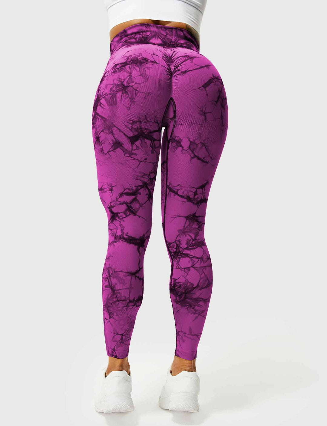 Comfortable Tie Dye Leggings - Ivy-Black Blue-S-Nora Luxe