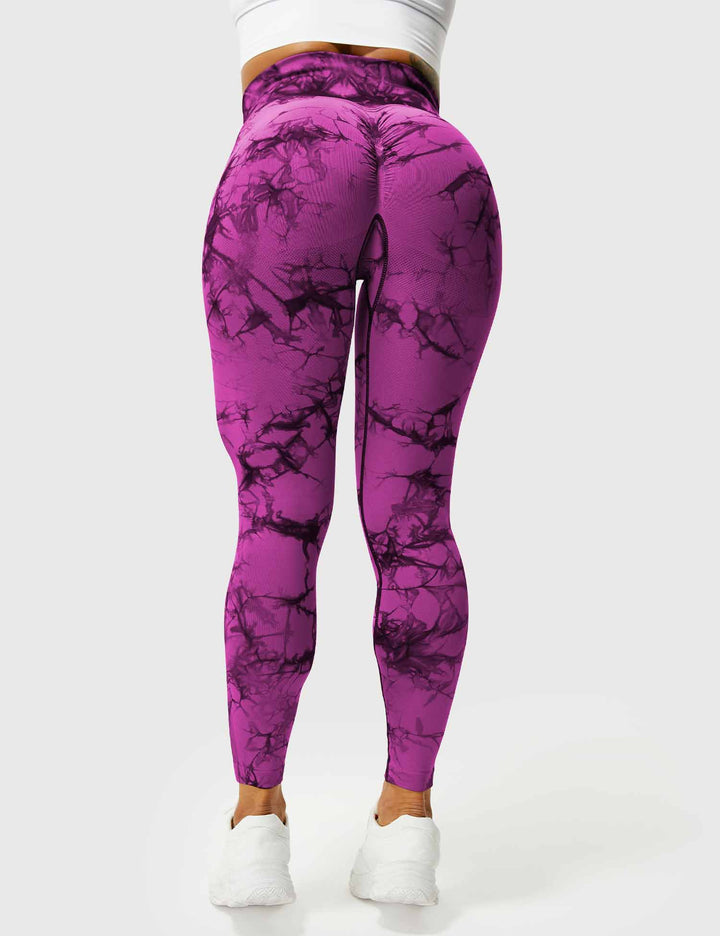 Comfortable Tie Dye Leggings - Ivy-Black Blue-S-Nora Luxe