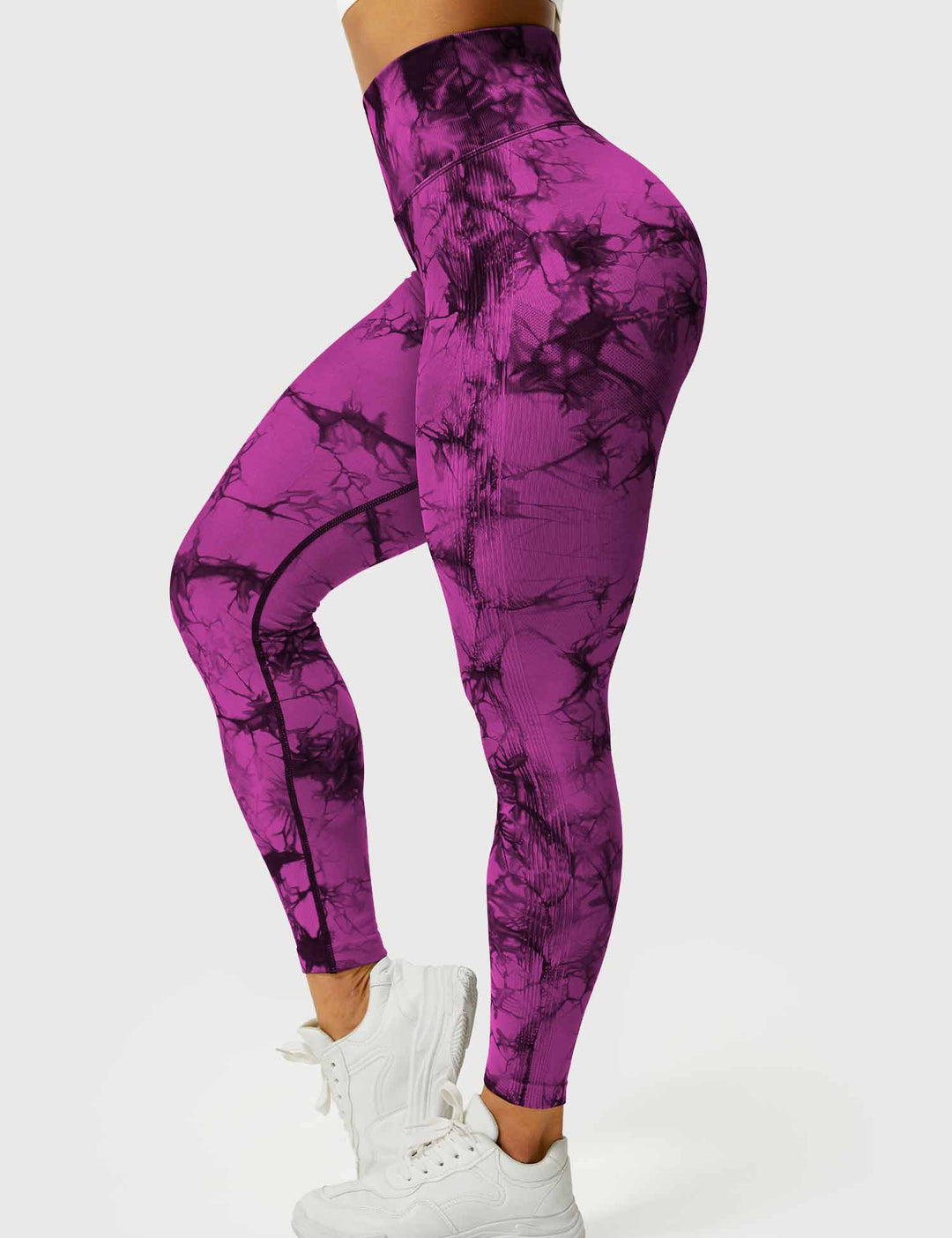 Comfortable Tie Dye Leggings - Ivy-Black Blue-S-Nora Luxe