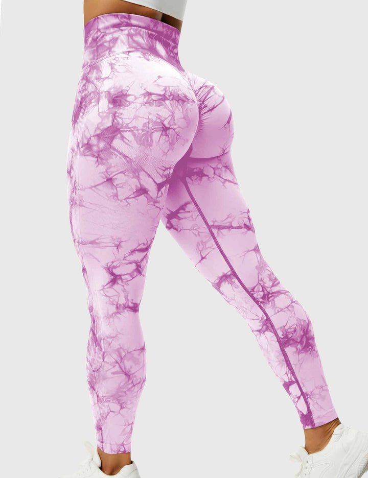 Comfortable Tie Dye Leggings - Ivy-Purple-S-Nora Luxe