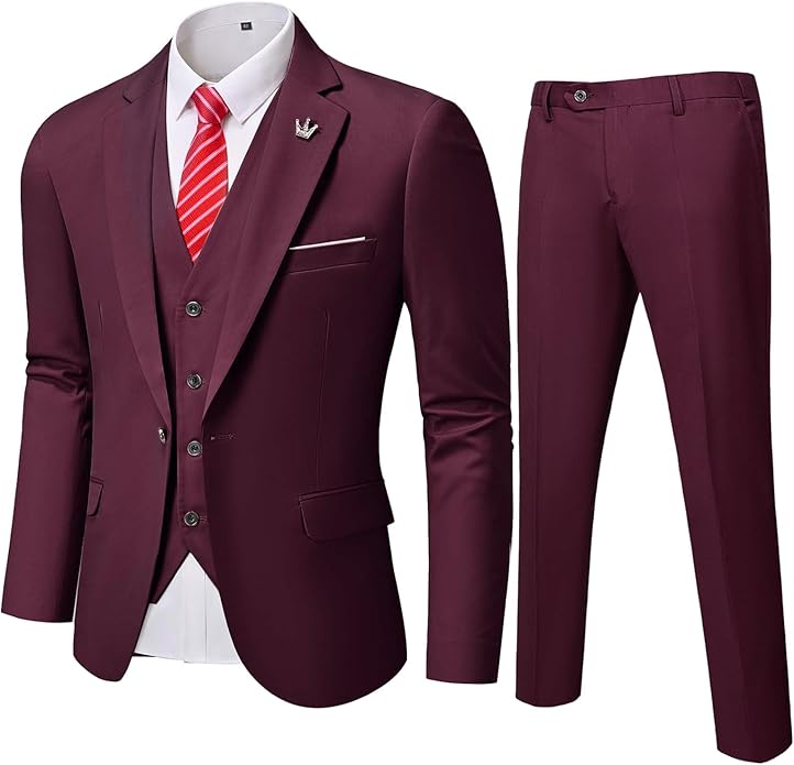 Comfortable Two-Piece Men's Suit - Ralph-Bordeaux-XS-Nora Luxe