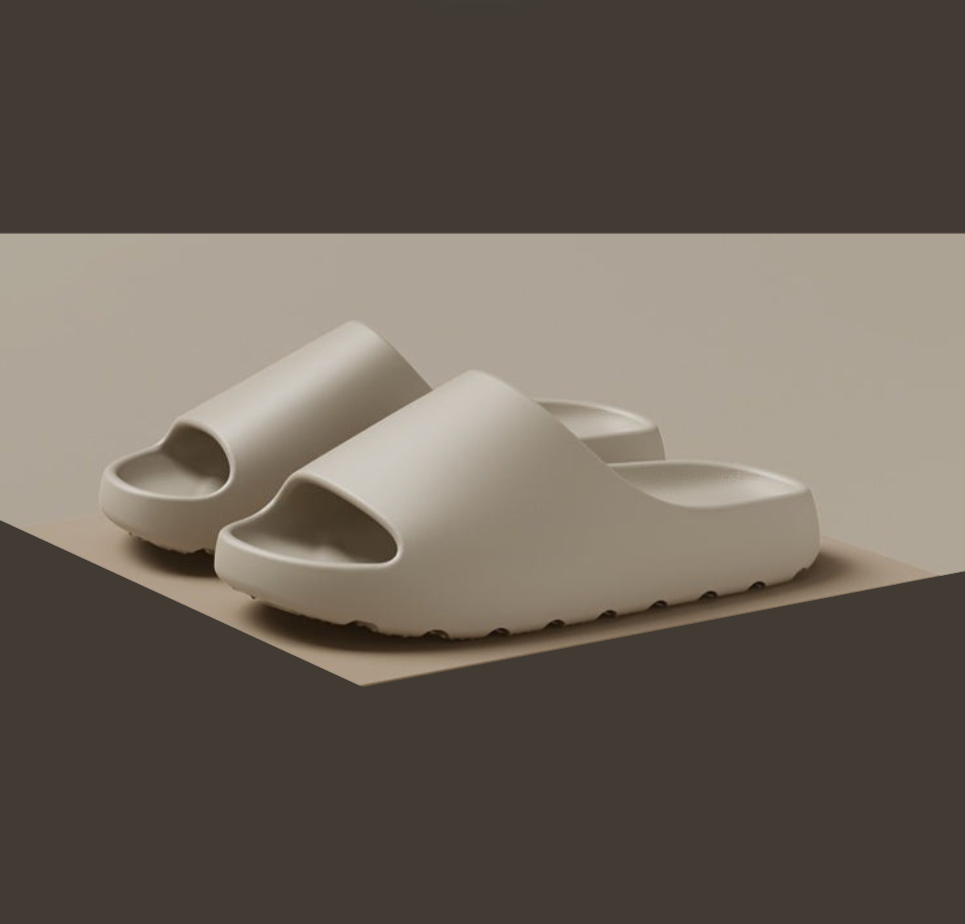 Comfortable & Waterproof Unisex EVA Slippers with Open Toe – Remy-Beige-4-Nora Luxe