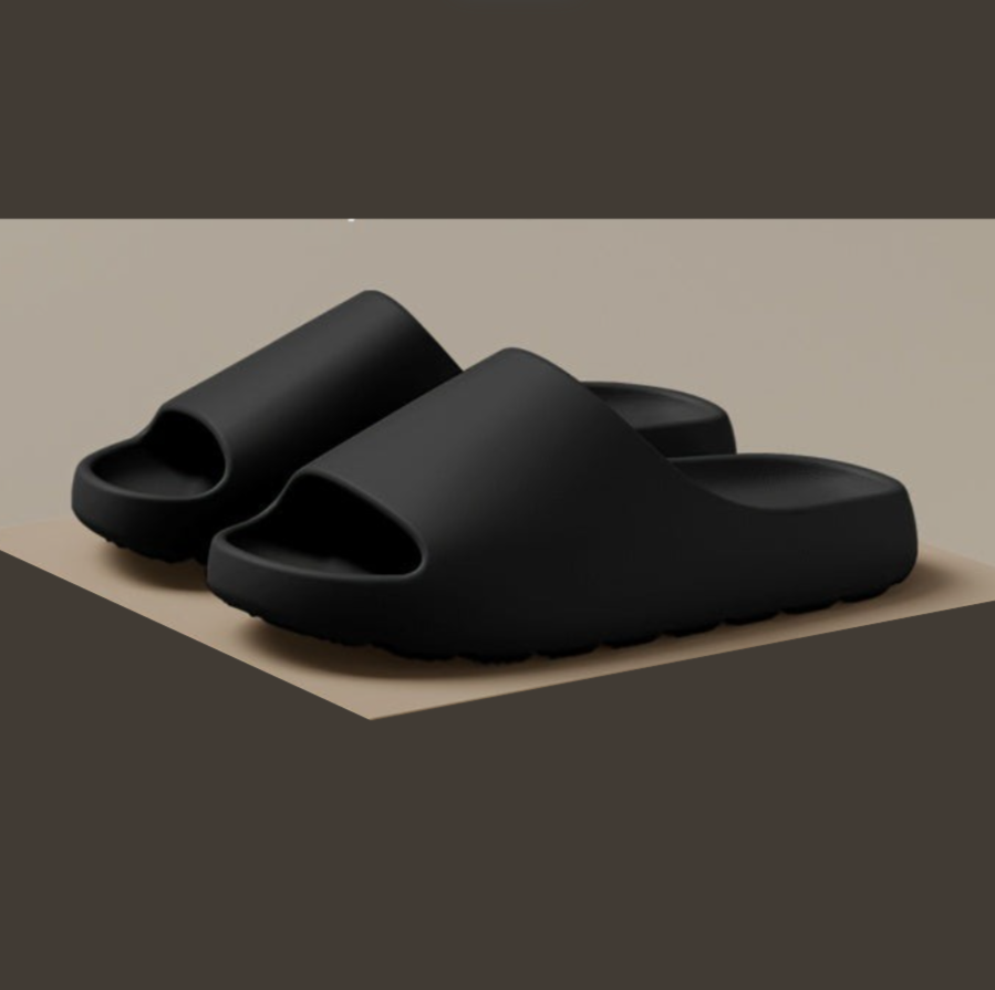Comfortable & Waterproof Unisex EVA Slippers with Open Toe – Remy-Black-4-Nora Luxe