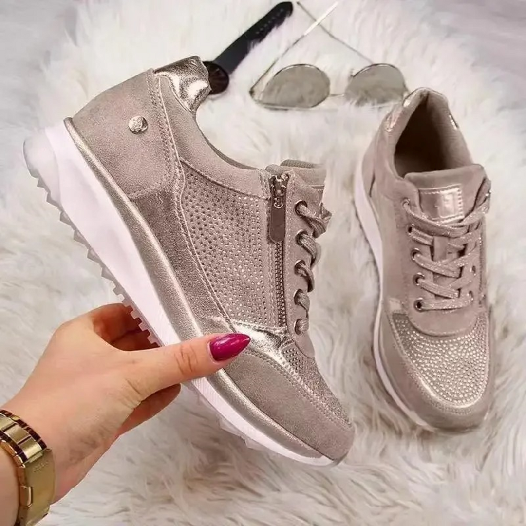 Comfortable Waterproof Women's Shoes - SolEase-Light brown-2.0-Nora Luxe