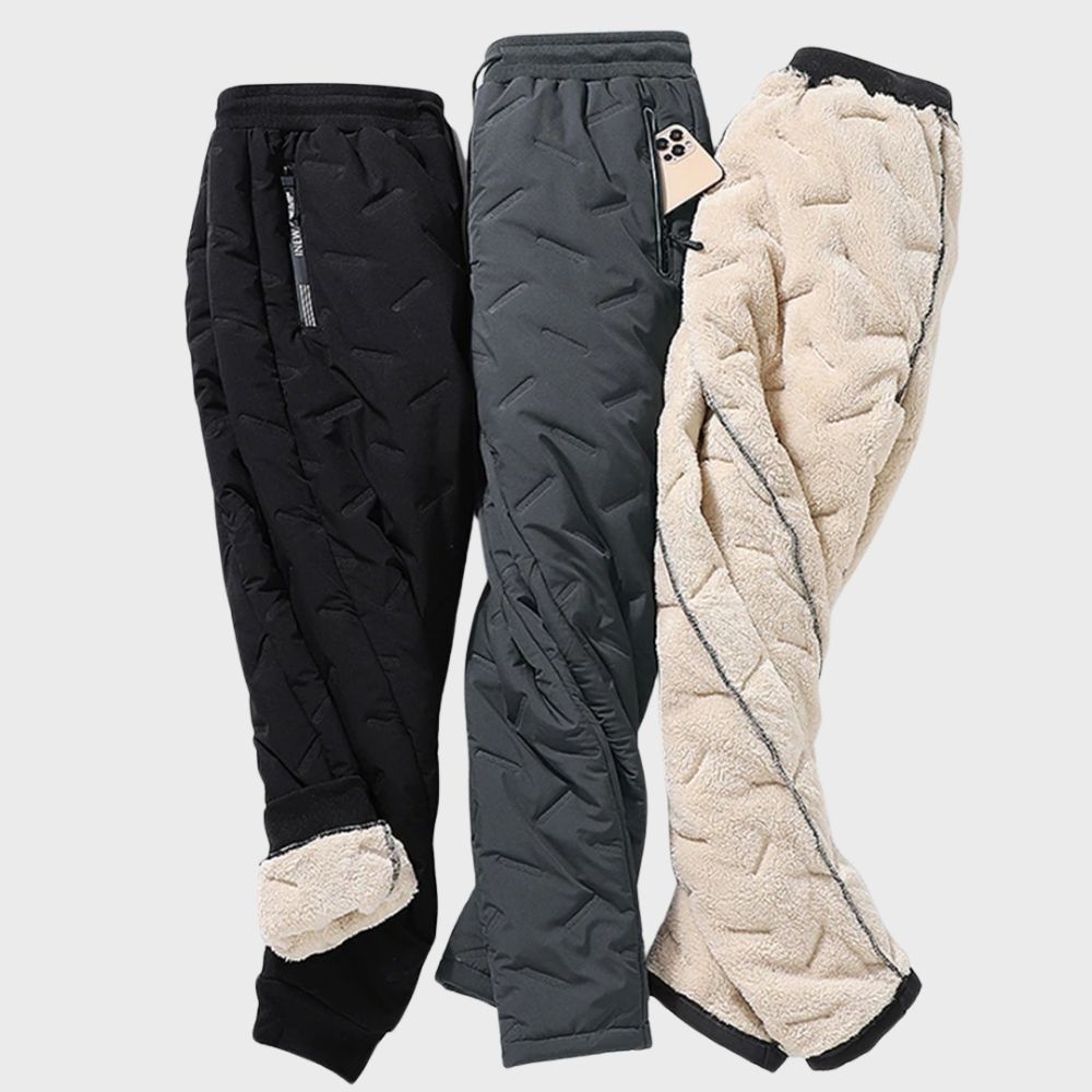 Comfortable Winter Trousers for Men - Logan-Black-M-Nora Luxe