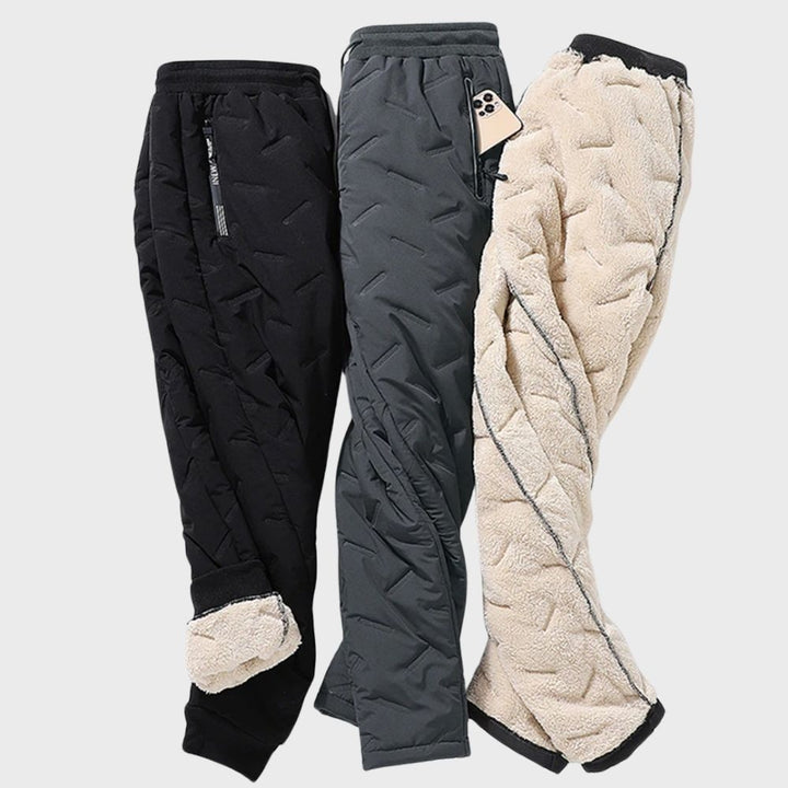 Comfortable Winter Trousers for Men - Logan-Black-M-Nora Luxe