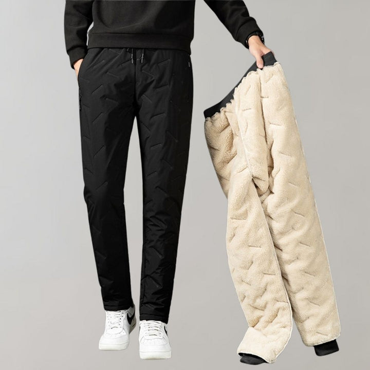 Comfortable Winter Trousers for Men - Logan-Black-M-Nora Luxe