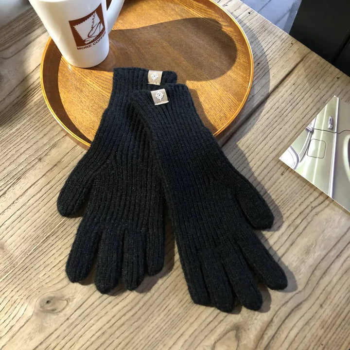 Comfortable Women's Gloves - Isolde-Black-Nora Luxe