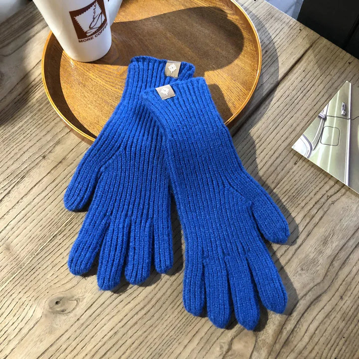 Comfortable Women's Gloves - Isolde-Blue-Nora Luxe